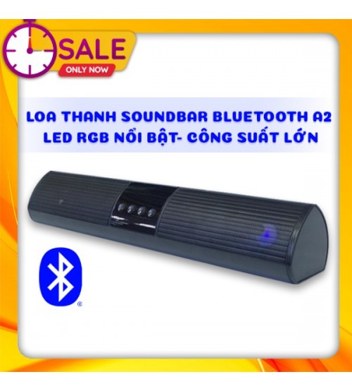 Loa Thanh Bluetooth Gaming Soundbar A2 Để Bàn Công Suất Lớn Dùng Cho Máy Vi Tính PC, Laptop, Tivi - Có Đèn Led RGB